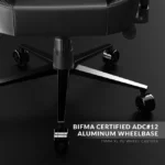 Cybeart Ghost Edition Originals Edition Gaming Chair, Supreme PU Leather, Cold Cured Foam, Adjustable Inbuilt Lumbar Support, 4D Arm Rest, Multi Tilt Mechanism, 150Kg Maximum Weight, Black | GHST - Image 7
