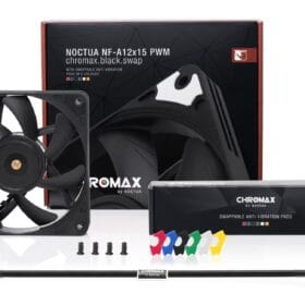 noctua nf-a12x15 pwm chromax black fan uae