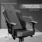 Cybeart Ghost Edition Originals Edition Gaming Chair, Supreme PU Leather, Cold Cured Foam, Adjustable Inbuilt Lumbar Support, 4D Arm Rest, Multi Tilt Mechanism, 150Kg Maximum Weight, Black | GHST - Image 8