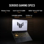 ASUS TUF GAMING F16 (FX608JMR)  (i7-14650HX - RTX 5060 8GB - 16GB DDR5 - 1TB SSD - 16" WUXGA 165Hz - Win11) | 90NR0NB1-M00350 - Image 8