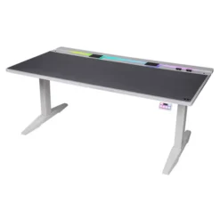 Thermaltake G700 RGB Electric Height Adjustable Gaming Desk with RGB Lighting - White