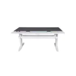 Thermaltake G700 RGB Electric Height Adjustable Gaming Desk with RGB Lighting - White - Image 6