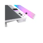 Thermaltake G700 RGB Electric Height Adjustable Gaming Desk with RGB Lighting - White - Image 4