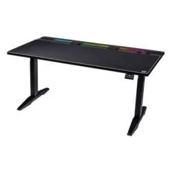 Thermaltake G700 RGB Electric Height Adjustable Gaming Desk with RGB Lighting - Black
