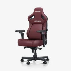 AndaSeat Kaiser 4 XL Series Premium Gaming Chair- PVC Leather - Classic Maroon ( 181 - 210 CM / 80-180KG )