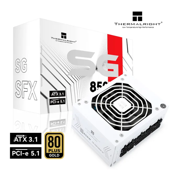 2 thermalright sgfx 850w 80 plus gold atx 3.1 full modular psu white uae