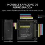 Corsair 9000D RGB Airflow Super Full-Tower PC Case Up To 18x120mm Fans And 480mm Radiators -Black | CC-9011273-WW - Image 13